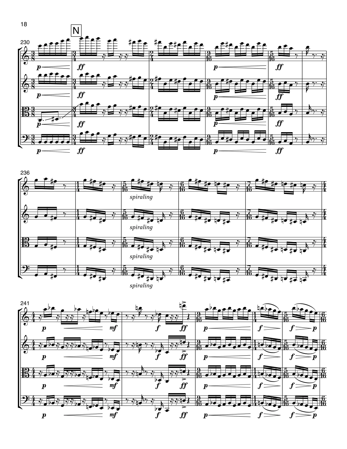 String Quartet No. 7: Surfacing